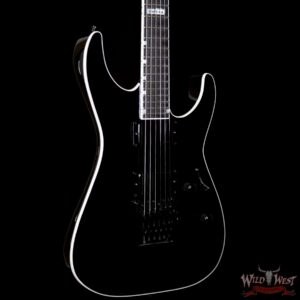 ESP USA M-II Neck NTB Floyd Rose Thru Body Ebony Fretboard EMG Pickup Black - Image 4