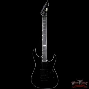 ESP USA M-II Neck NTB Floyd Rose Thru Body Ebony Fretboard EMG Pickup Black - Image 5