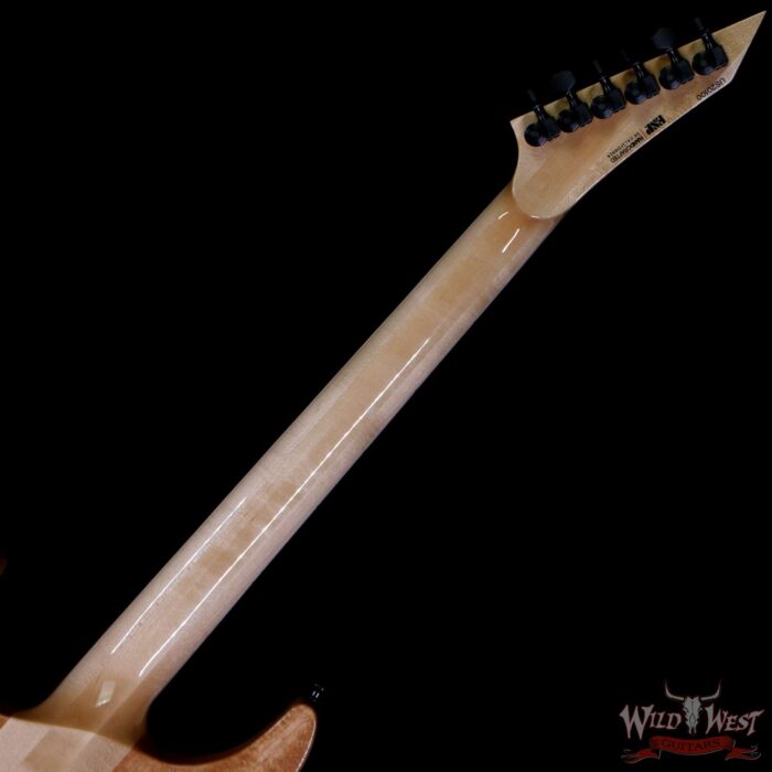 ESP USA M-II NTB Neck Thru Body Tune-O-Matic Bridge Flame Maple Top Seymour Duncan Pegasus/Sentient Cranberry Burst - Image 5