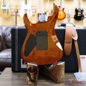 ESP USA M-II DLX FR Floyd Rose Quilt Maple Top Ebony Fingerboard Seymour Duncan Pickups Lynch Burst - Image 11