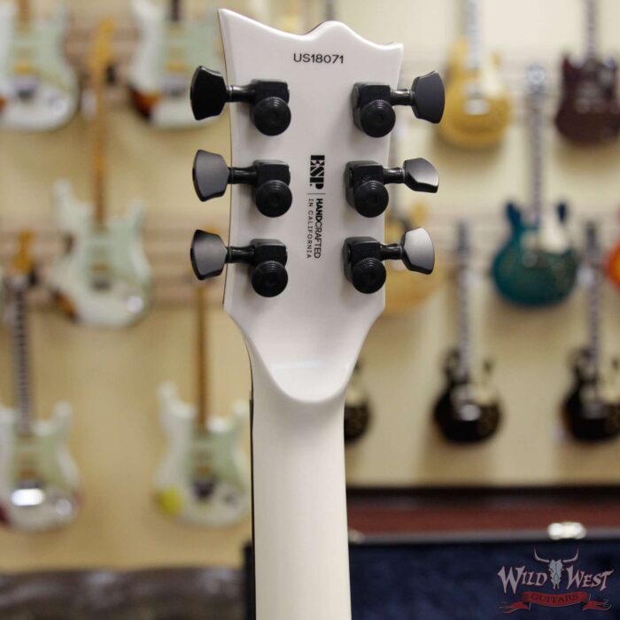ESP USA Eclipse Hardtail Ebony Fretboard with Seymour Duncan Saturday Night Special Pickups Pearl White - Image 9