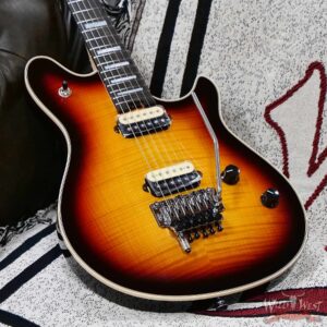 EVH Wolfgang USA Ebony Fingerboard 5A Flame Top 3-Tone Burst 7.65 LBS - Image 6