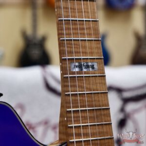 EVH Custom Shop USA HS Wolfgang Bare Knuckle Pickups Roasted Flame Maple Neck Tune-O-Matic Bridge Purple Metallic 7.45 lbs - Image 8