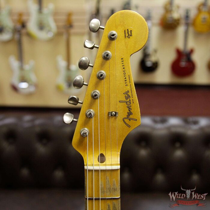 Fender Custom Shop 1958 Stratocaster Relic Maple Neck HSS EVH Pickup Black - Image 10