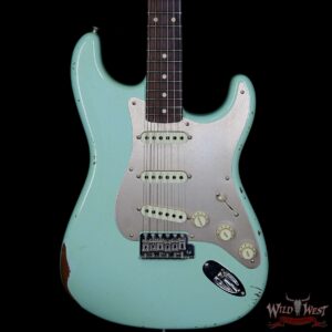Fender Custom Shop 30th Anniversary LTD Roasted 1960 Stratocaster Relic Birdseye Neck Rosewood Board Aged Surf Green - Image 3