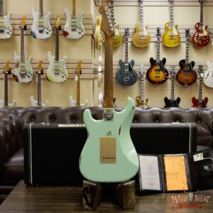Fender Custom Shop 30th Anniversary LTD Roasted 1960 Stratocaster Relic Birdseye Neck Rosewood Board Aged Surf Green - Image 16