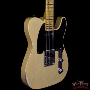 Fender Custom Shop 1952 Telecaster Relic Maple Neck & Fingerboard Nocaster Blonde - Image 4