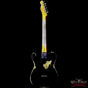 Fender Custom Shop 1952 Telecaster Heavy Relic Maple Neck Black Pickguard Faded Black - Image 6