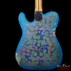Fender Custom Shop 1952 Telecaster Relic Maple Neck Black Pickguard Blue Flower - Image 7