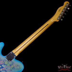 Fender Custom Shop 1952 Telecaster Relic Maple Neck Black Pickguard Blue Flower - Image 11
