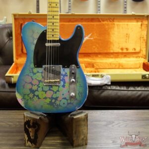 Fender Custom Shop 1952 Telecaster Relic Maple Neck Black Pickguard Blue Flower - Image 13