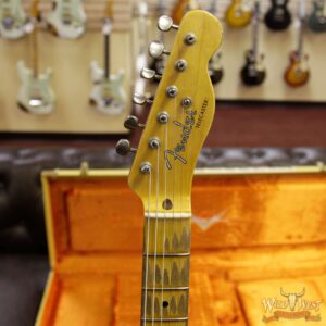 Fender Custom Shop 1952 Telecaster Relic Maple Neck Black Pickguard Blue Flower - Image 8