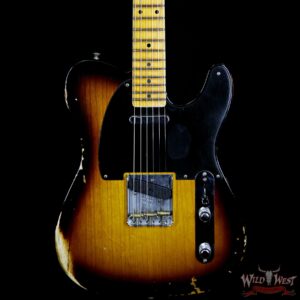 Fender Custom Shop 1952 Telecaster Relic Reissue 2 Tone Sunburst - Image 3