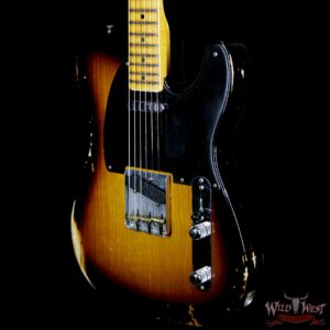 Fender Custom Shop 1952 Telecaster Relic Reissue 2 Tone Sunburst - Image 2