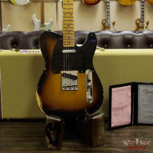 Fender Custom Shop 1952 Telecaster Relic Reissue 2 Tone Sunburst - Image 11