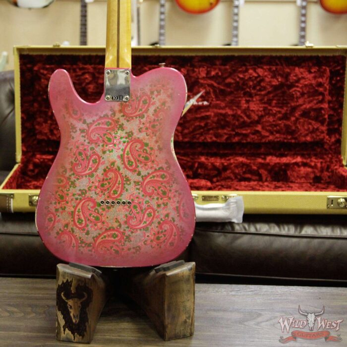 2018 Fender Custom Shop 1952 Telecaster Relic Maple Neck Black Pickguard Pink Paisley - Image 9
