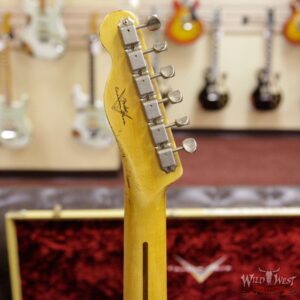 2018 Fender Custom Shop 1952 Telecaster Relic Maple Neck Black Pickguard Pink Paisley - Image 8