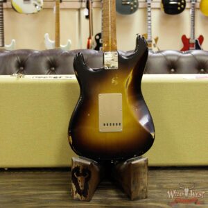 Fender Custom Shop Roasted 1956 Stratocaster Relic Birdeye Maple Neck 2 Tone Sunburst - Image 15