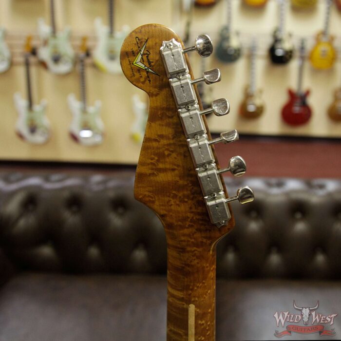 Fender Custom Shop Roasted 1956 Stratocaster Relic Birdeye Maple Neck 2 Tone Sunburst - Image 14