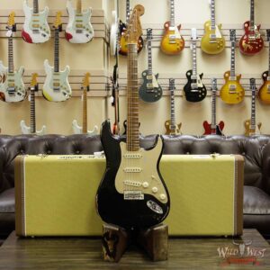Fender Custom Shop 30th Anniversary LTD 1956 Stratocaster Relic Roasted Birdseye Neck & Fingerboard Aged Black - Image 12
