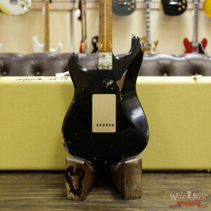 Fender Custom Shop 30th Anniversary LTD 1956 Stratocaster Relic Roasted Birdseye Neck & Fingerboard Aged Black - Image 15