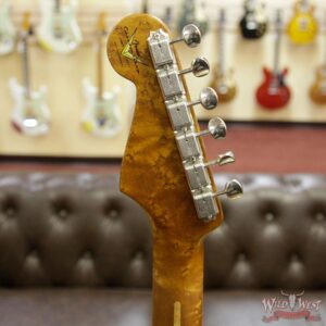 Fender Custom Shop 30th Anniversary LTD 1956 Stratocaster Relic Roasted Birdseye Neck & Fingerboard Aged Black - Image 14