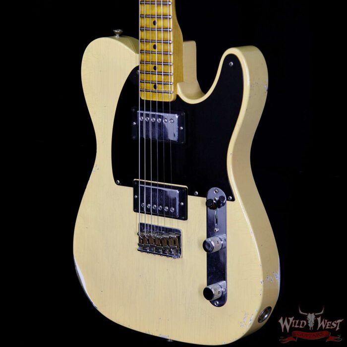 2018 Fender Custom Shop 1958 Telecaster Custom Relic HH EVH Pickups Nocaster Blonde - Image 2
