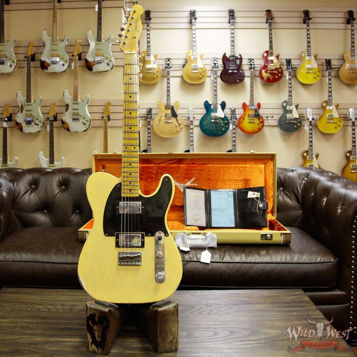2018 Fender Custom Shop 1958 Telecaster Custom Relic HH EVH Pickups Nocaster Blonde - Image 11