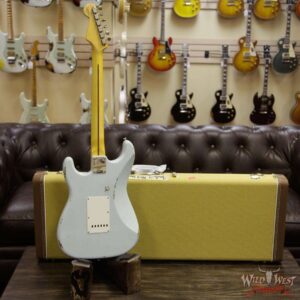 Fender Custom Shop 1957 Stratocaster Relic Maple Neck Sonic Blue - Image 7