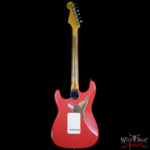 Fender Custom Shop 1957 Stratocaster Heavy Relic Maple Neck Fiesta Red - Image 6
