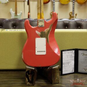 Fender Custom Shop 1957 Stratocaster Heavy Relic Maple Neck Fiesta Red - Image 15
