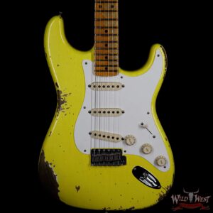 Fender Custom Shop 1957 Stratocaster Heavy Relic Maple Neck Graffiti Yellow - Image 3