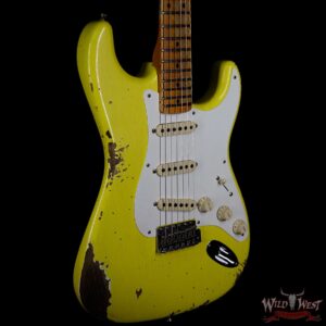Fender Custom Shop 1957 Stratocaster Heavy Relic Maple Neck Graffiti Yellow - Image 4