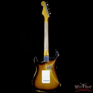 Fender Custom Shop 1957 Stratocaster Heavy Relic Maple Neck 2 Tone Sunburst - Image 6
