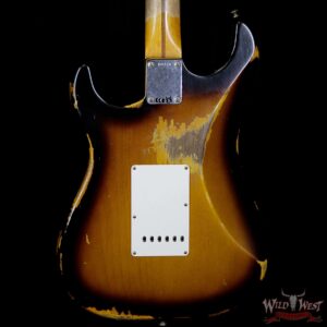 Fender Custom Shop 1957 Stratocaster Heavy Relic Maple Neck 2 Tone Sunburst - Image 7