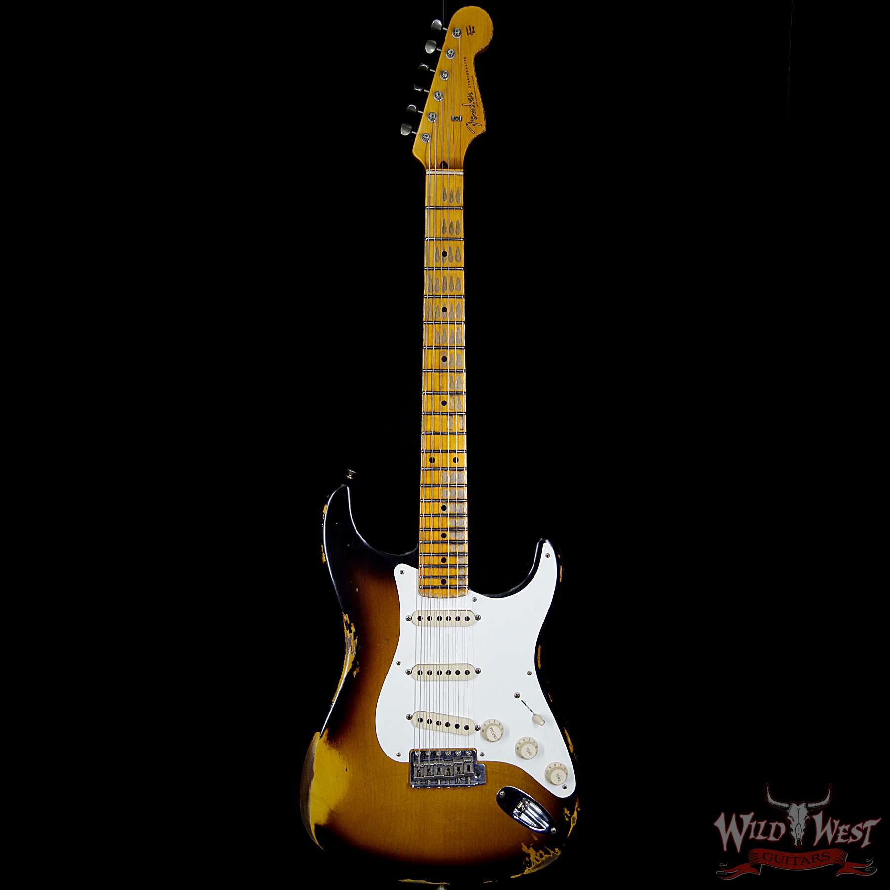 fender-1957strat-hvrelic-mn-2ts-r96160-bf__wwg.jpg Fender Custom Shop 1957 Stratocaster Heavy Relic Maple Neck 2 Tone Sunburst - Image 5