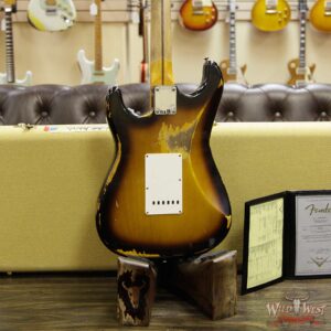 Fender Custom Shop 1957 Stratocaster Heavy Relic Maple Neck 2 Tone Sunburst - Image 13