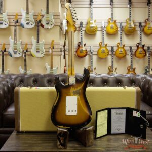 Fender Custom Shop 1957 Stratocaster Heavy Relic Maple Neck 2 Tone Sunburst - Image 14