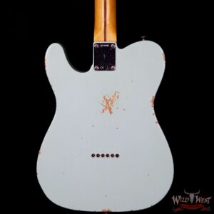 Fender Custom Shop 1958 Telecaster Custom Relic HH EVH Pickups Surf Green - Image 7
