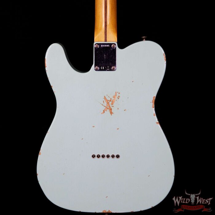 Fender Custom Shop 1958 Telecaster Custom Relic HH EVH Pickups Surf Green - Image 7
