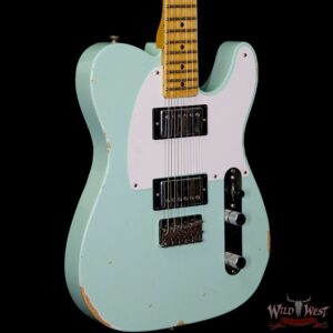 Fender Custom Shop 1958 Telecaster Custom Relic HH EVH Pickups Surf Green - Image 4