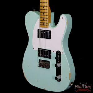 Fender Custom Shop 1958 Telecaster Custom Relic HH EVH Pickups Surf Green - Image 2