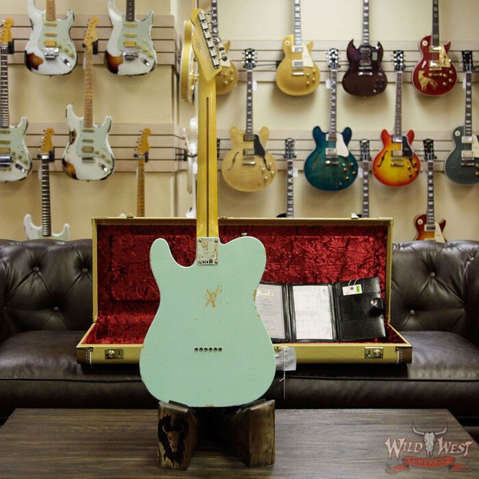 Fender Custom Shop 1958 Telecaster Custom Relic HH EVH Pickups Surf Green - Image 15