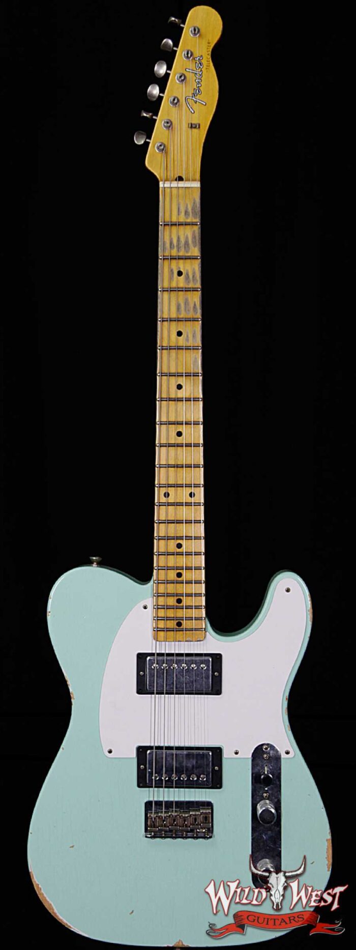 Fender Custom Shop 1958 Telecaster Custom Relic HH EVH Pickups Surf Green - Image 1