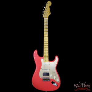 2018 Fender Custom Shop 1958 Stratocaster Relic HSS EVH Pickup Maple Neck Fiesta Red - Image 5
