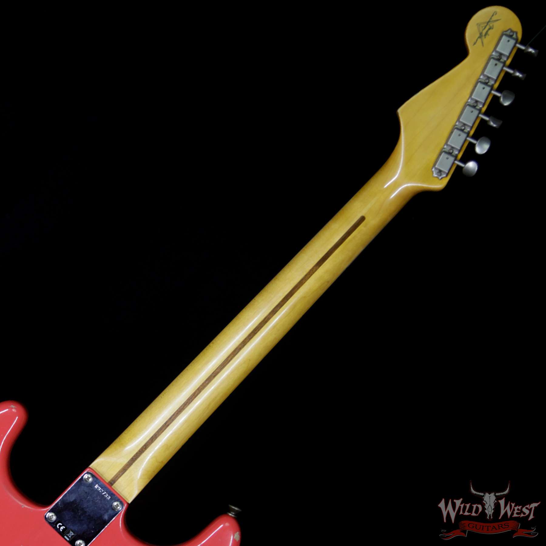 fender-1958strat-relic-frd-hss-r92733-bnb__wwg.jpg 2018 Fender Custom Shop 1958 Stratocaster Relic HSS EVH Pickup Maple Neck Fiesta Red - Image 11