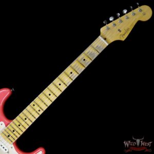2018 Fender Custom Shop 1958 Stratocaster Relic HSS EVH Pickup Maple Neck Fiesta Red - Image 9