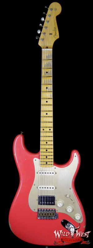 2018 Fender Custom Shop 1958 Stratocaster Relic HSS EVH Pickup Maple Neck Fiesta Red