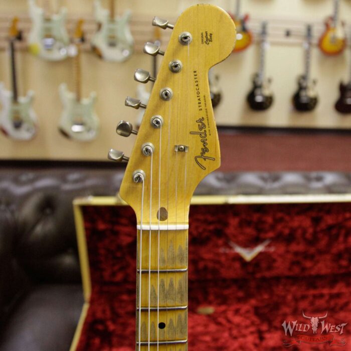 Fender Custom Shop 1958 Stratocaster Relic Maple Neck HSS EVH Pickup Black - Image 7
