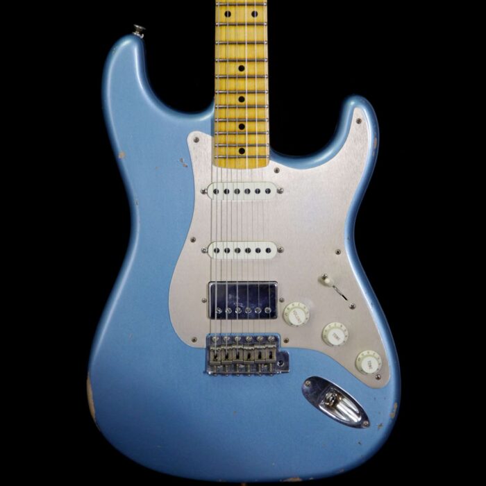 Fender Custom Shop 1958 Stratocaster Relic HSS EVH Bridge Pickup Maple Neck Blue Agave - Image 3